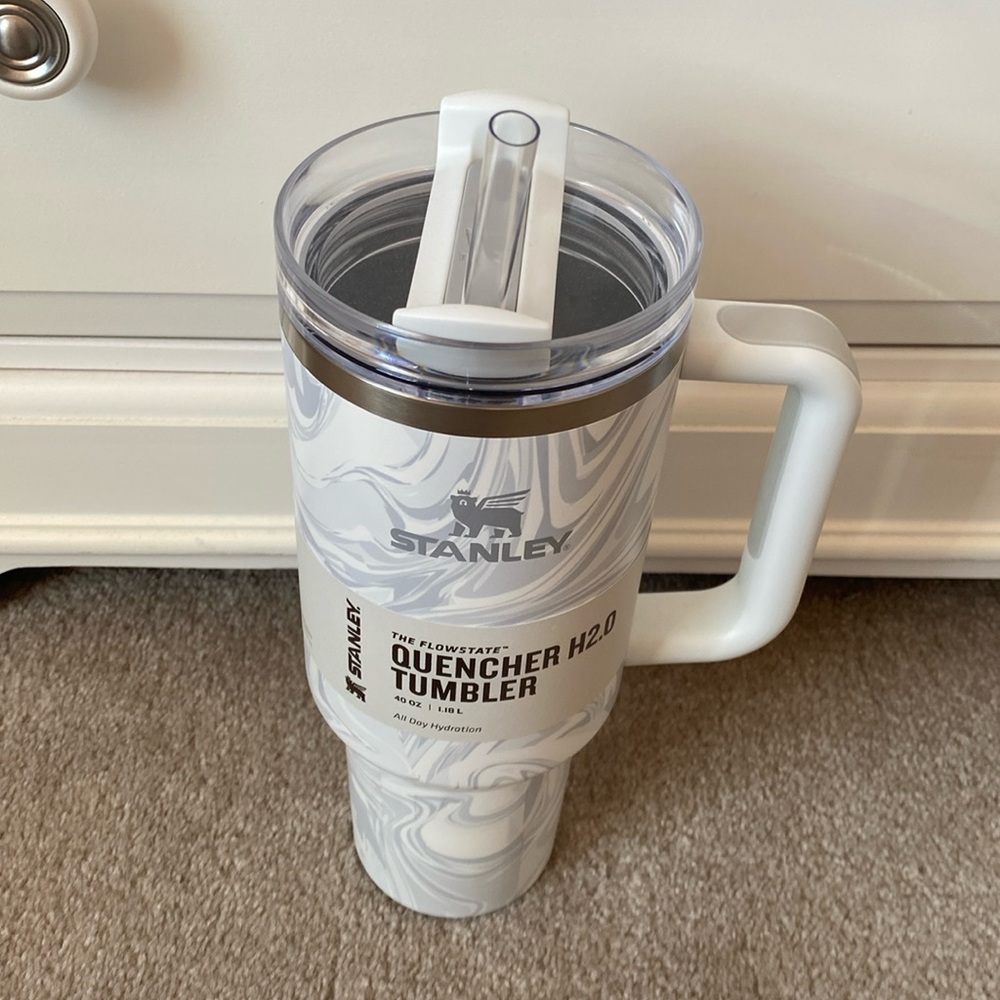 Stanley 40 oz gray marbled new cup
